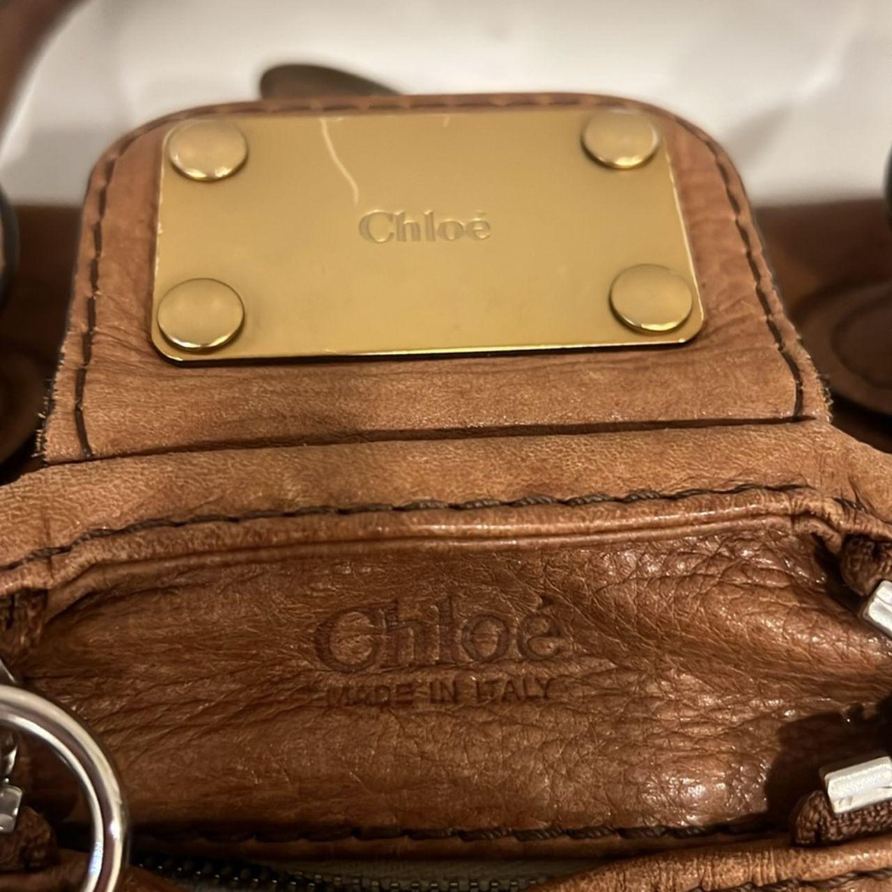 Chloe Paddington lock Light Brown & Gold Leather Shoulder Bag