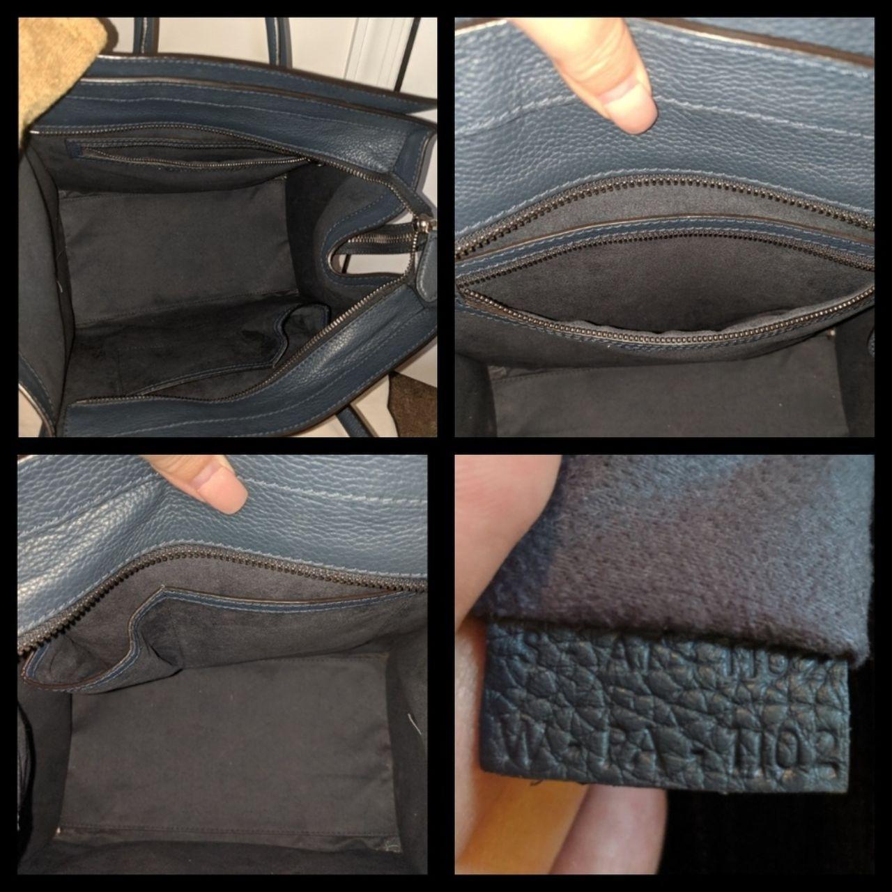Celine Drummed Leather Mini Luggage