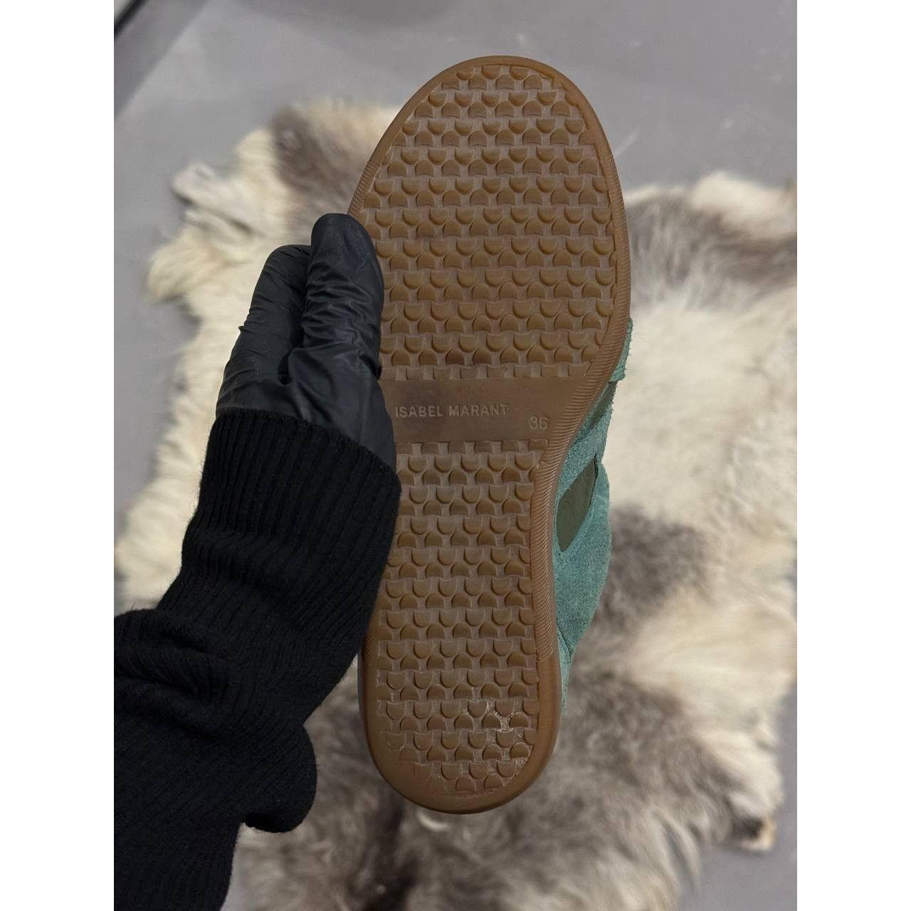 Isabel Marant Women's Green and Blue Trainers