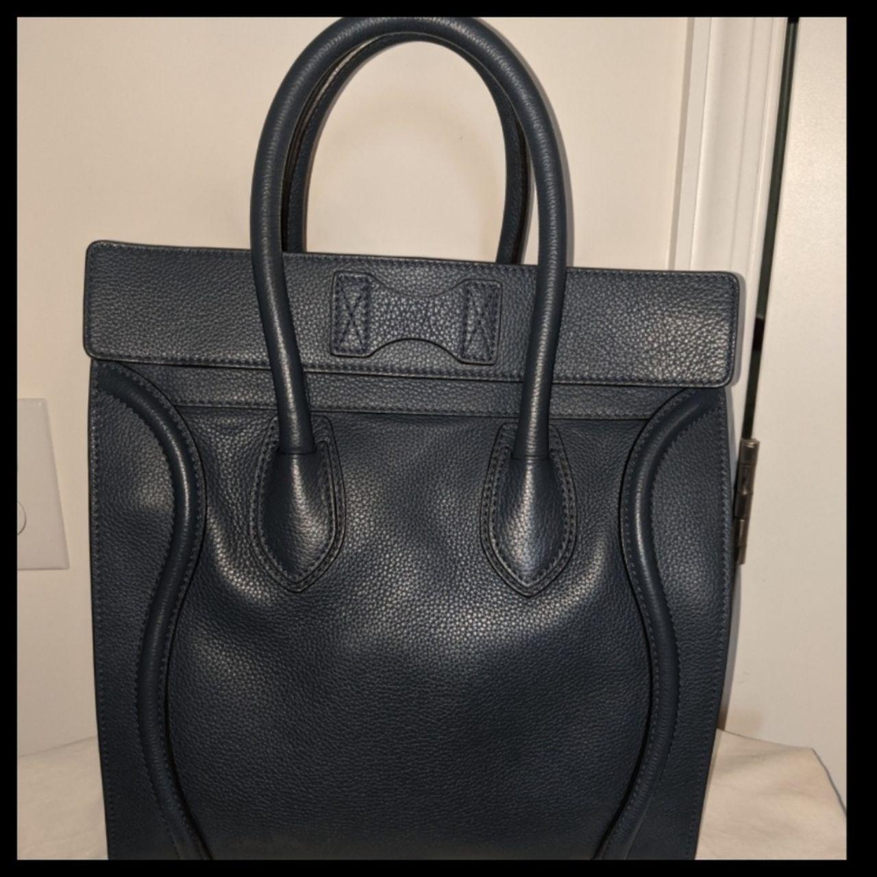 Celine Drummed Leather Mini Luggage