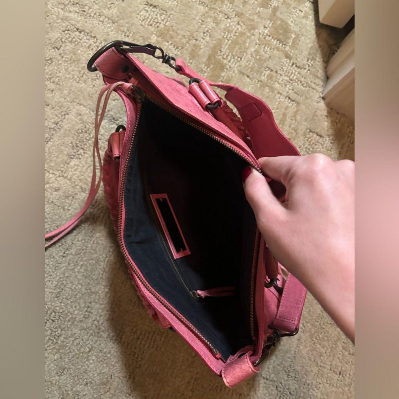 Pink Balenciaga city bag