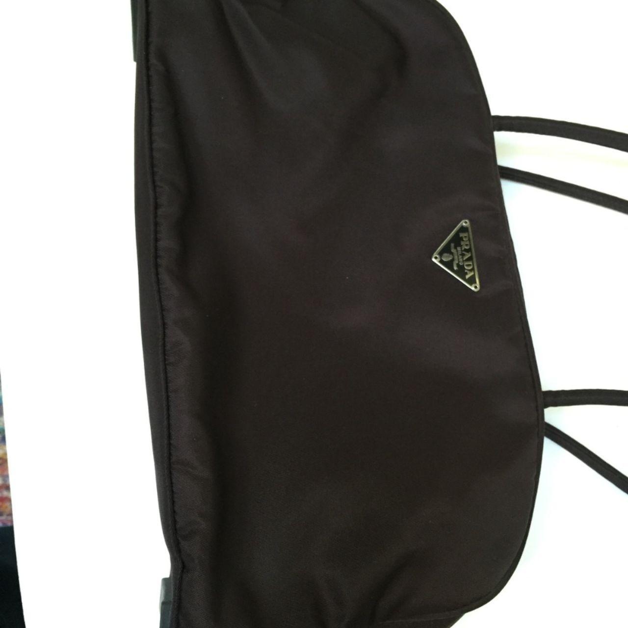 Prada brown nylon vintage handbagPrada, Rare...
