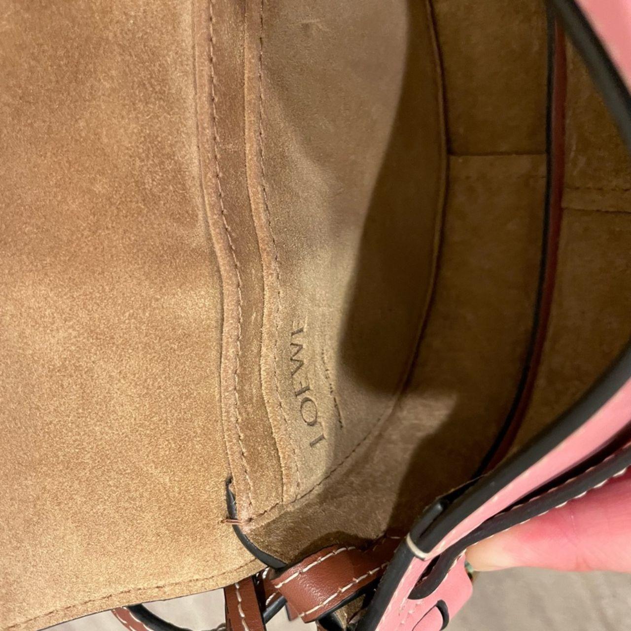 Loewe Mini Gate Pink and Brown