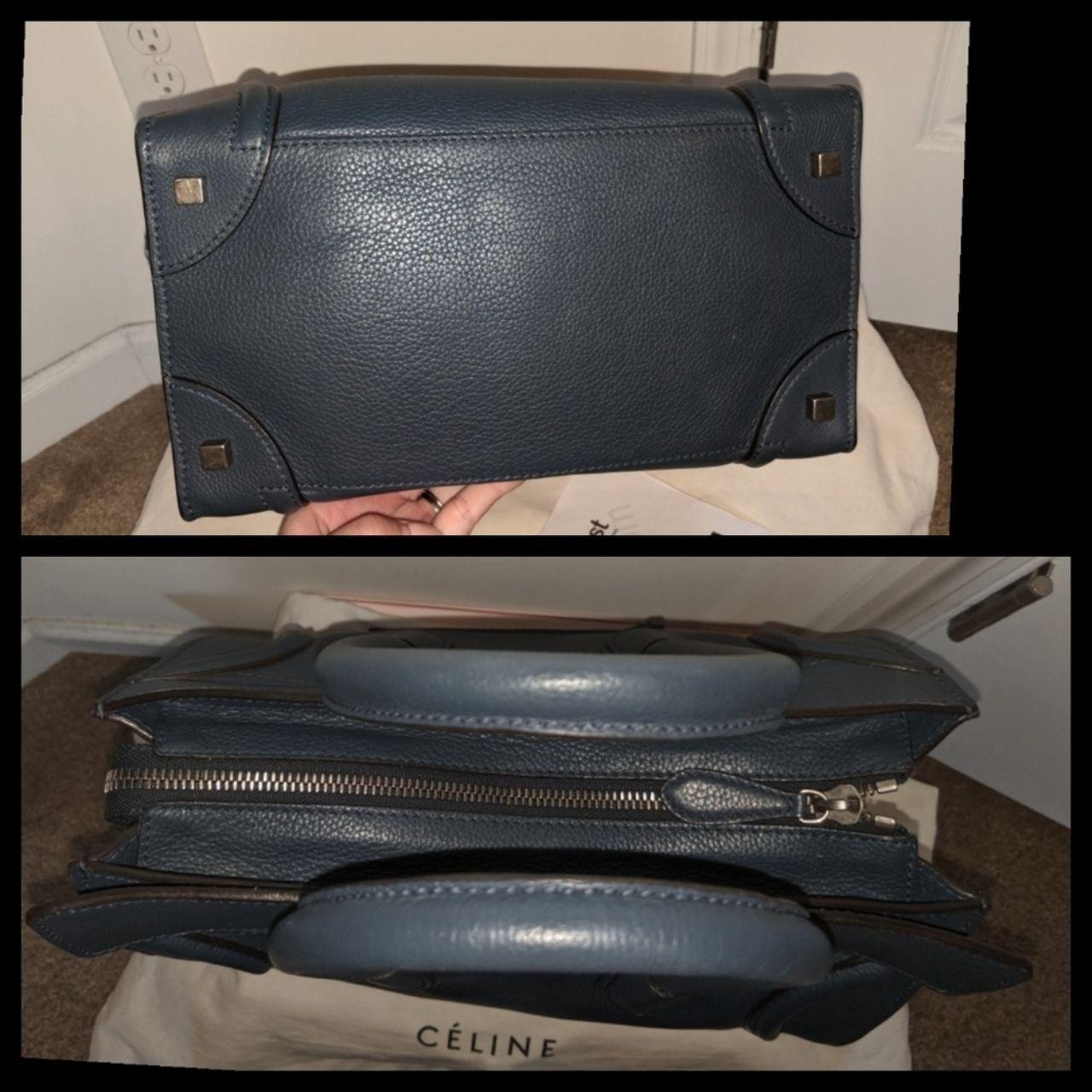Celine Drummed Leather Mini Luggage