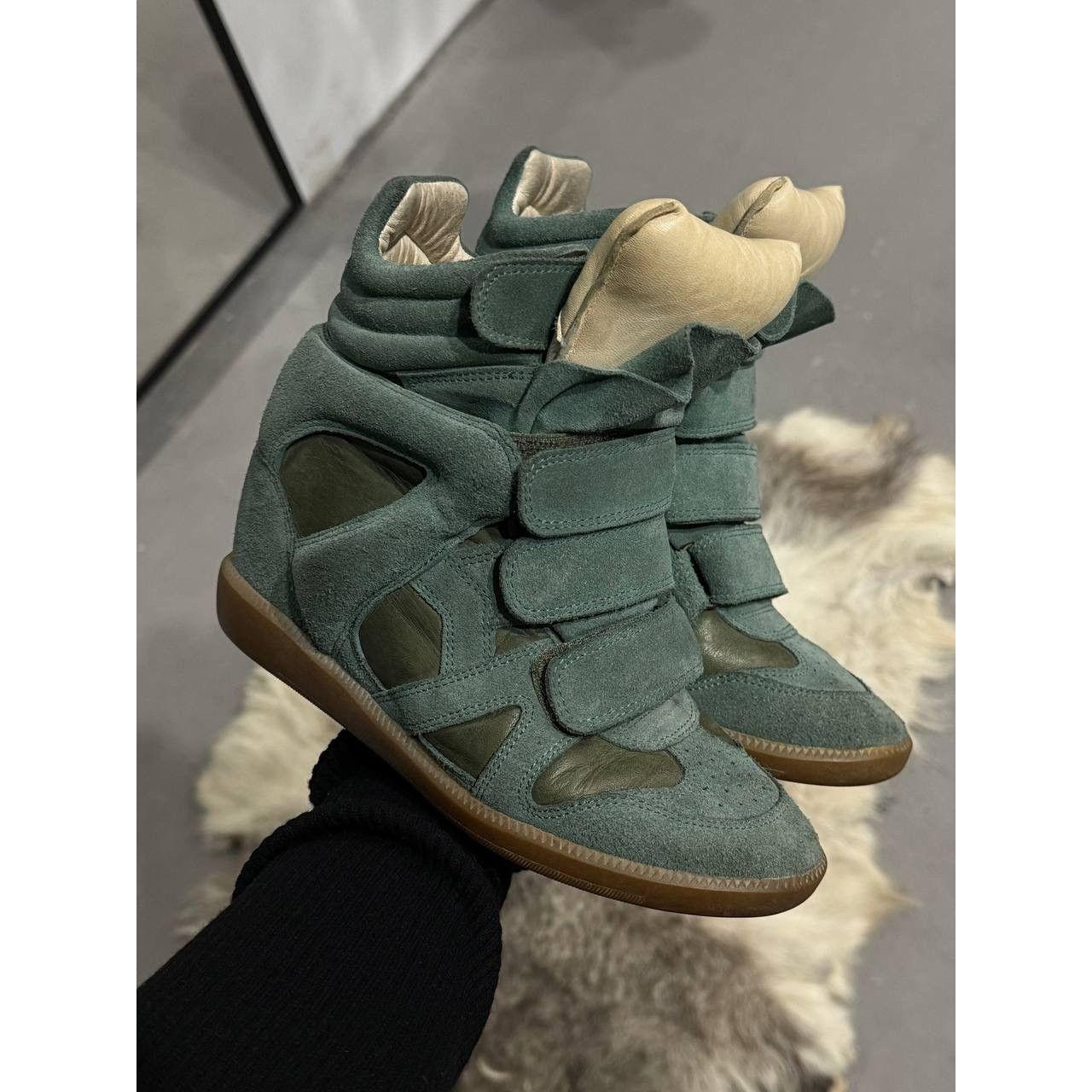 Isabel Marant Women's Green and Blue Trainers