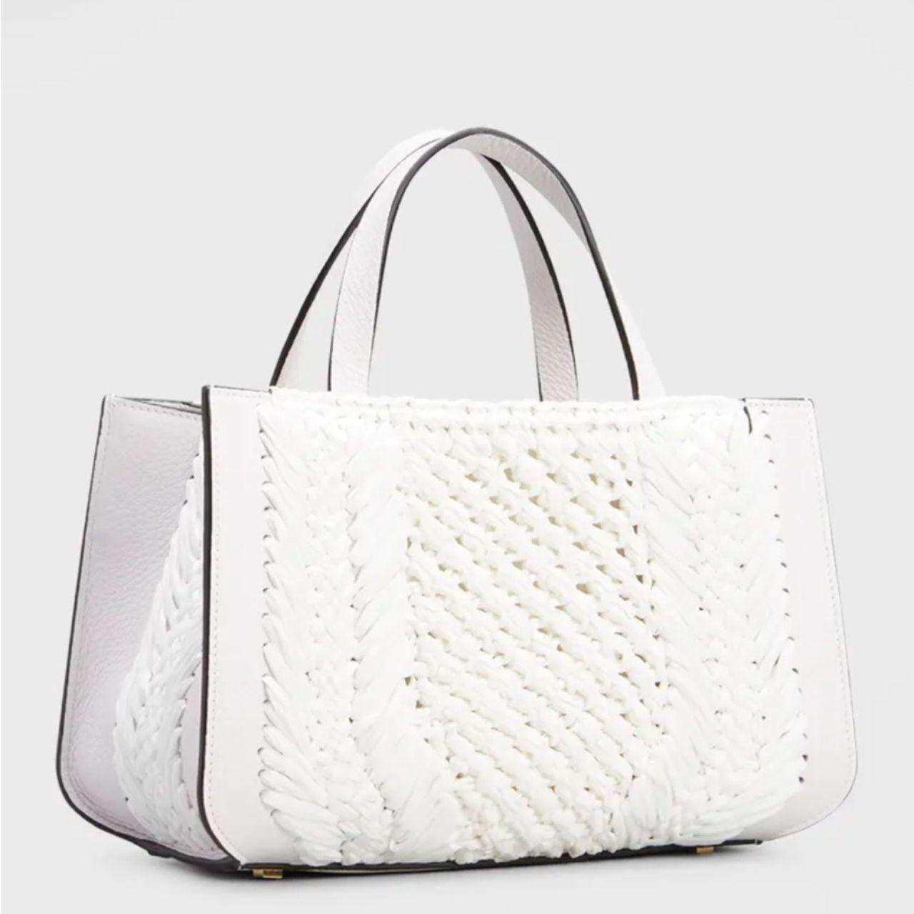 Valentino Garavani VLOGO Small Raffia Top-Handle Bag