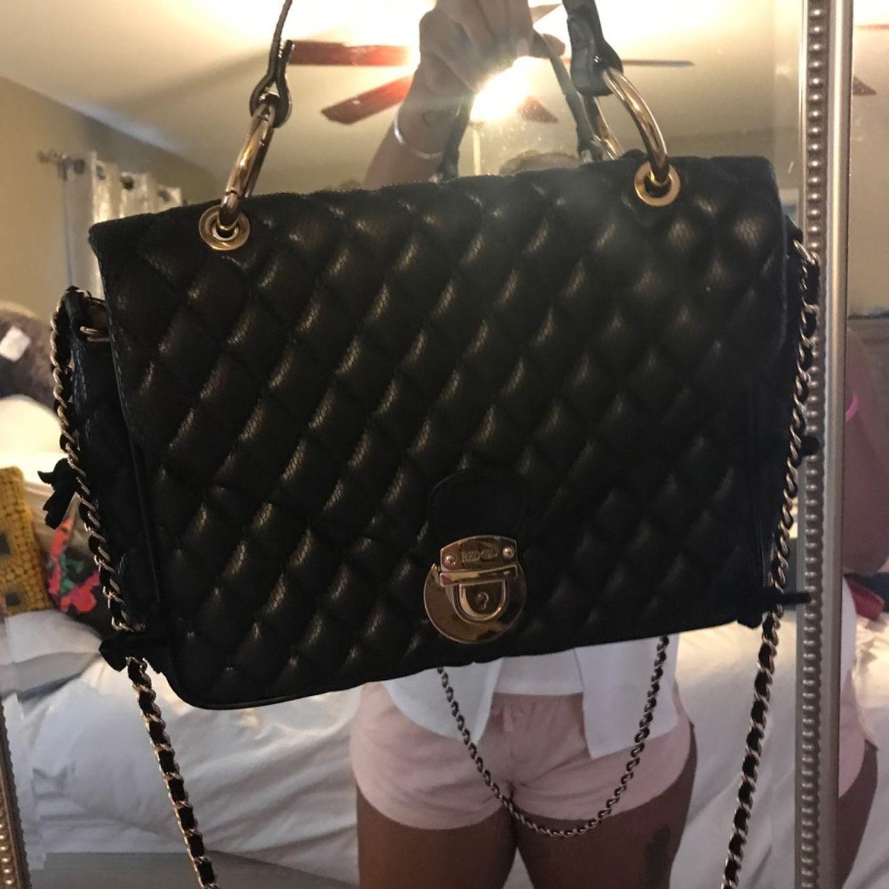 VALENTINO RED LAMBSKIN FLAP