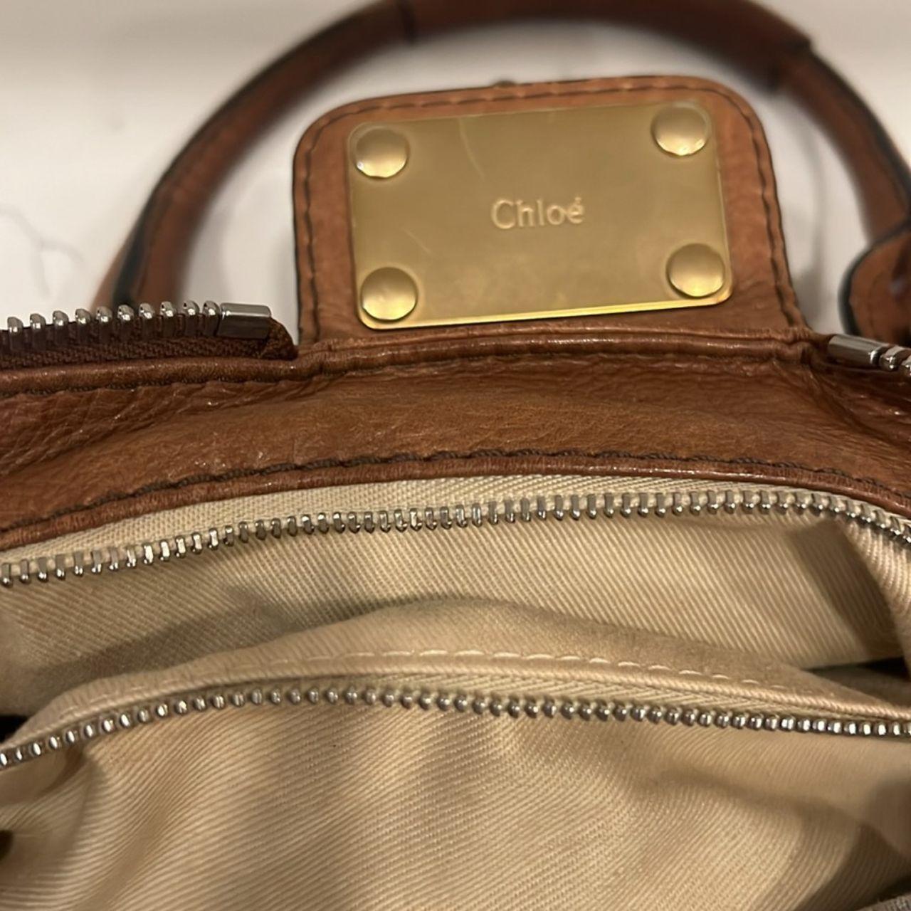 Chloe Paddington lock Light Brown & Gold Leather Shoulder Bag