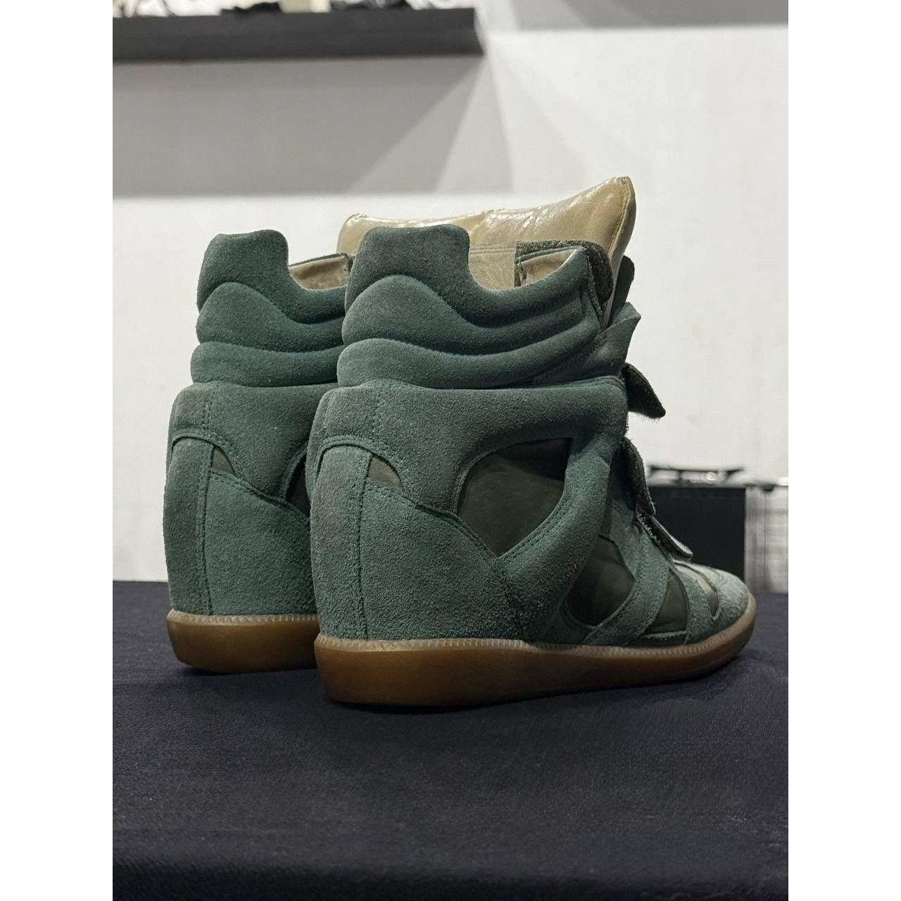 Isabel Marant Women's Green and Blue Trainers
