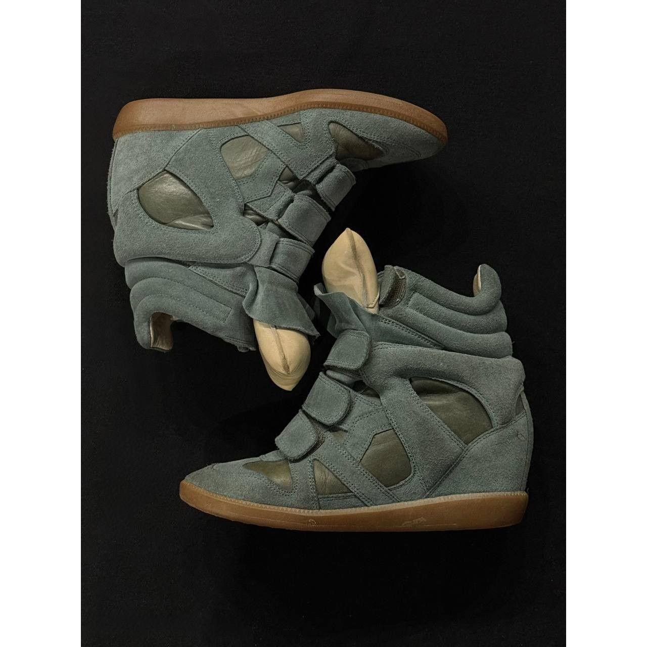 Isabel Marant Women's Green and Blue Trainers