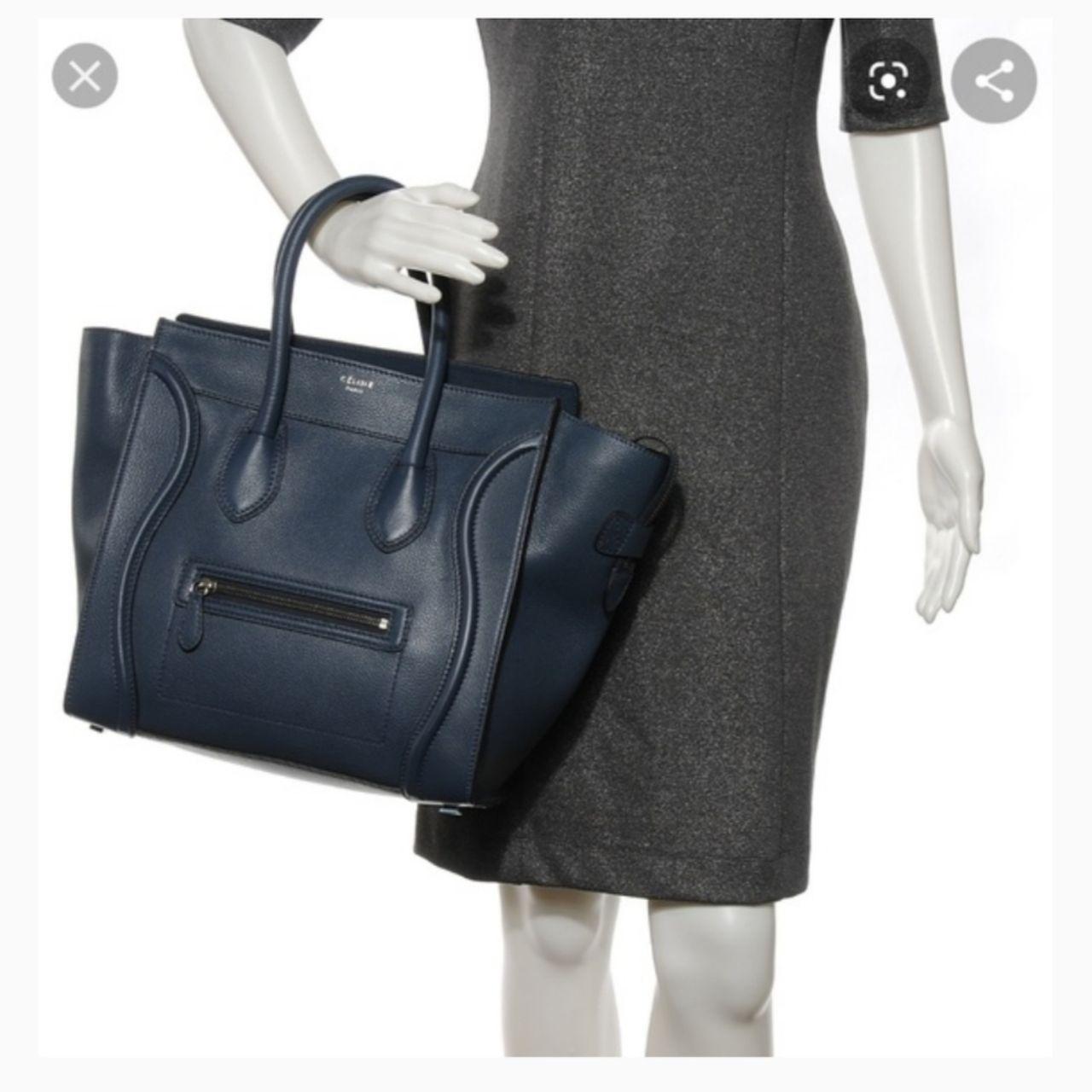 Celine Drummed Leather Mini Luggage