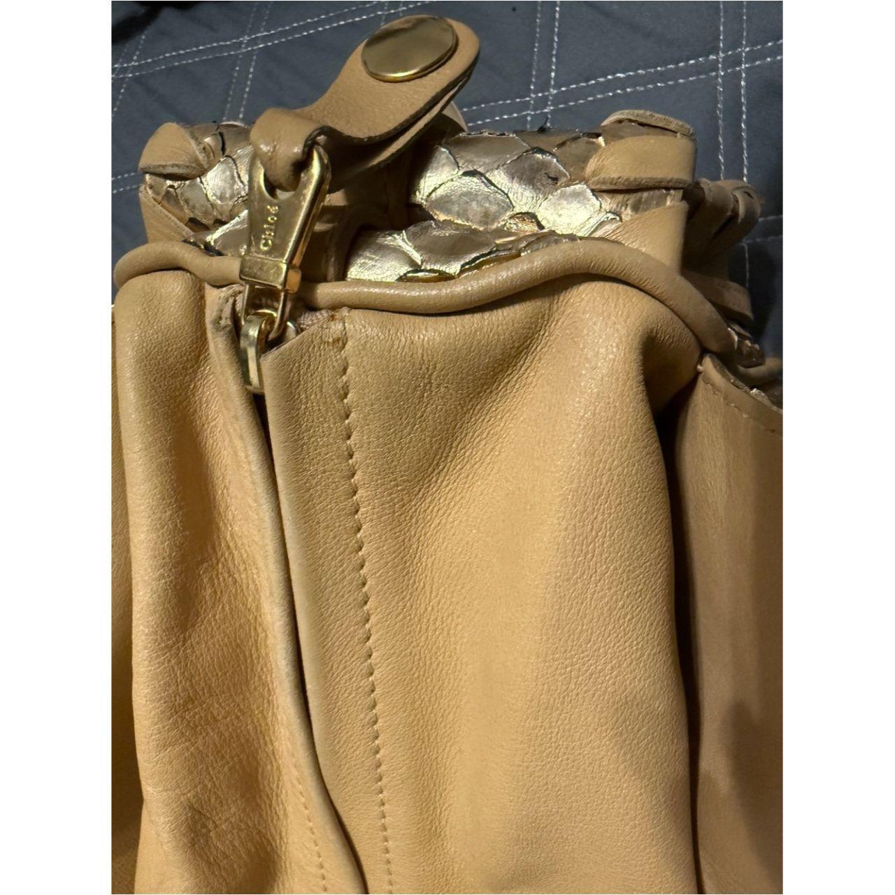 Chloe’ Gold Python Silverado Handbag Exquisite Vintage As New with Dust Bag