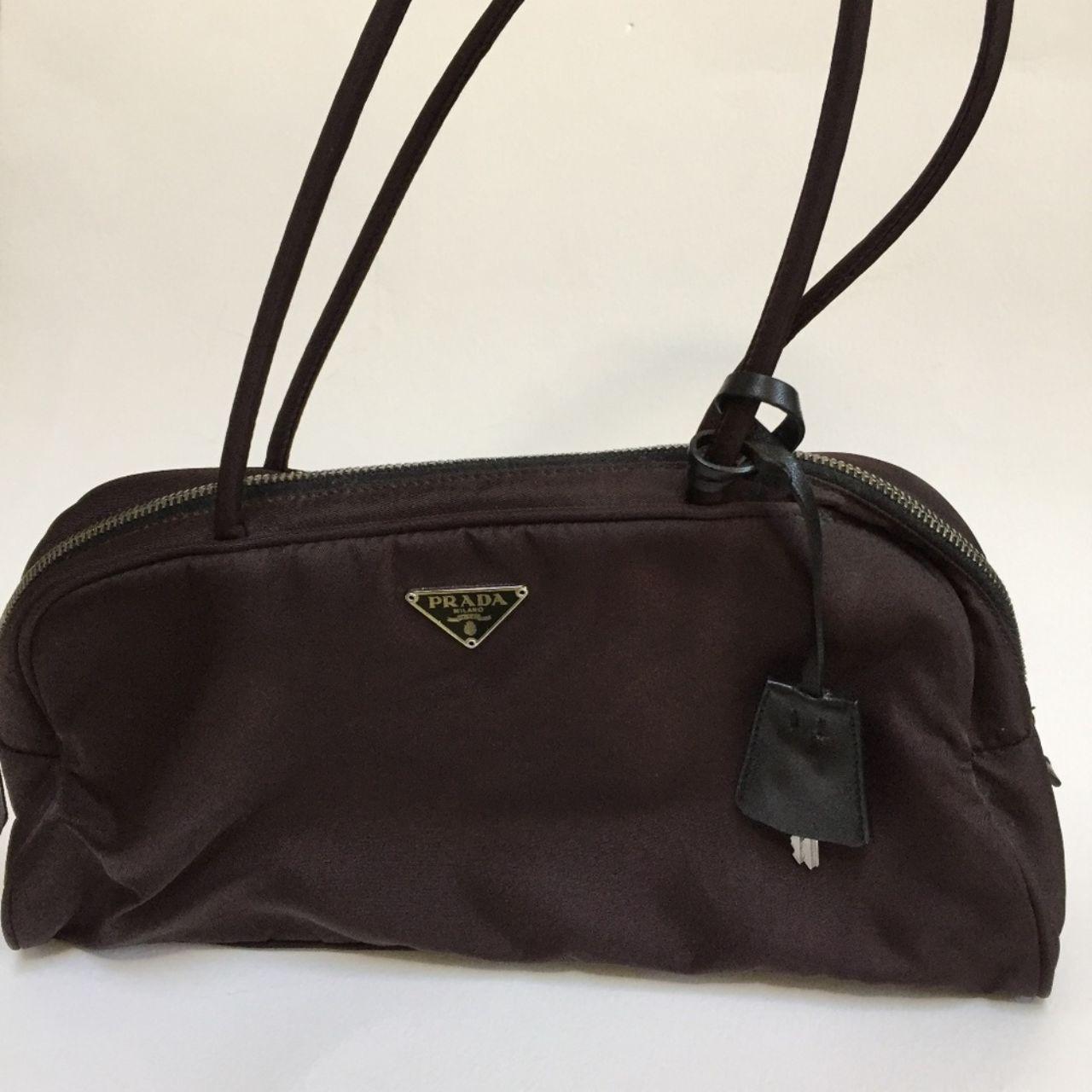 Prada brown nylon vintage handbagPrada, Rare...